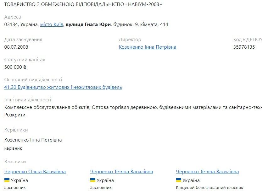 Ольга Черненко также является участницей КСМ Групп