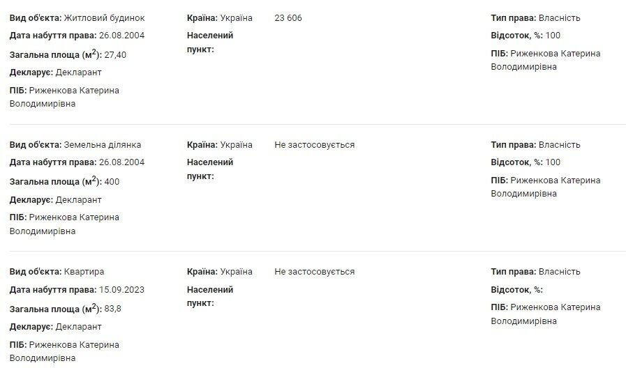 Квартири, машини та навіть ікони: київська податковиця Риженкова шикує під час війни