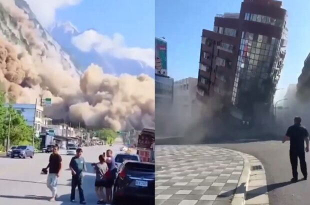 На Тайване произошло мощное землетрясение, сила толчков оценивается в 7,7 балла