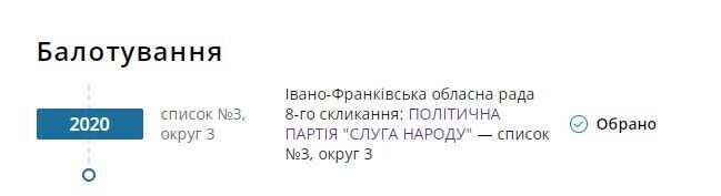 В 2020 году Саива избрали областным депутатом от партии ''Слуга народа''
