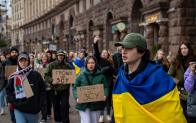 »Не будет помощи — будет оккупация»: под КГГА прошла 19-я акция »Деньги на ВСУ»