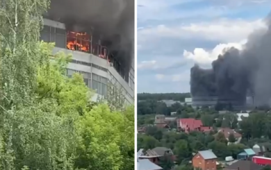 У Підмосковʼї горить підприємство, яке виконує замовлення в оборонному секторі