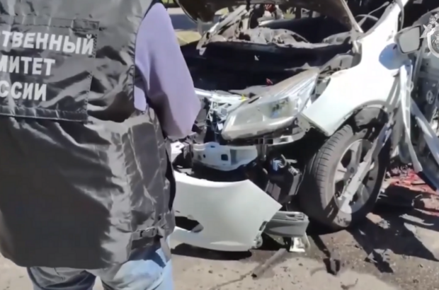 В Бердянске взорвали автомобиль коллаборанта: он погиб (видео)
