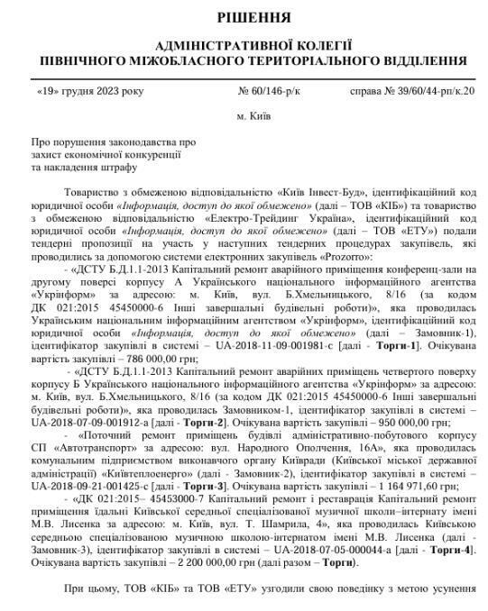 Решение административной коллегии