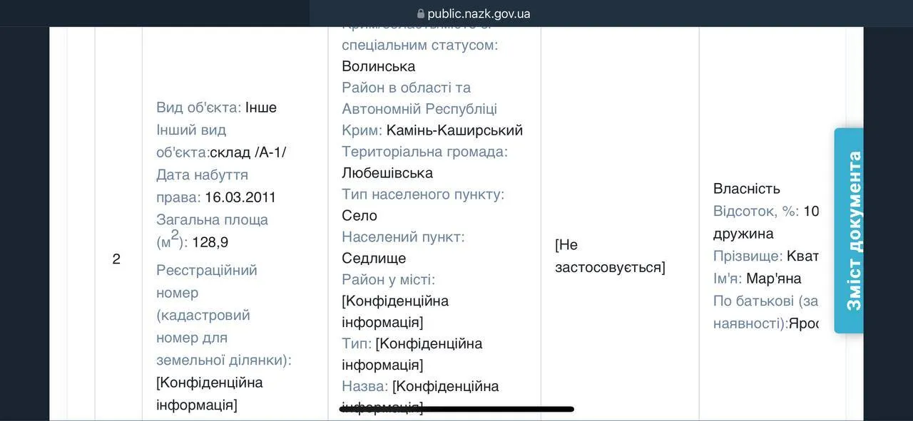 Нерухомість у декларації