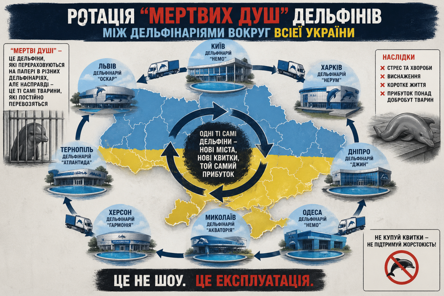 Одеські дельфінарії й мережа ''Немо'' опинилися в центрі розслідування