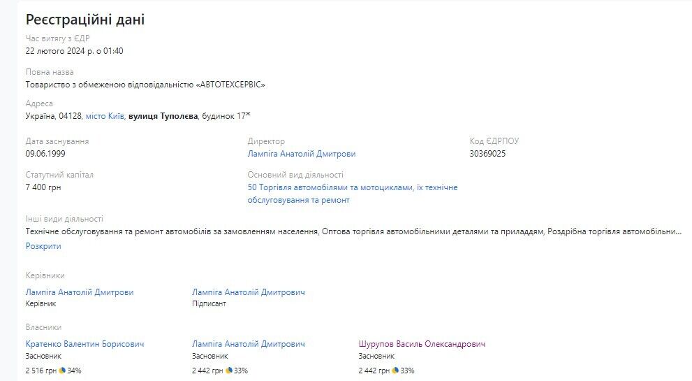 ТОВ ''Автотехсервіс''
