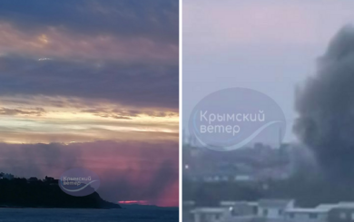 В Євпаторії та Севастополі пролунало кілька гучних вибухів: уражено військову частину