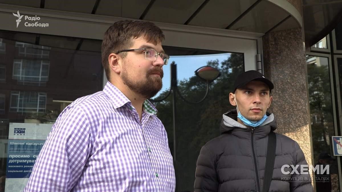 Журналіст Кирило Овсяний та оператор Олександр Мазур