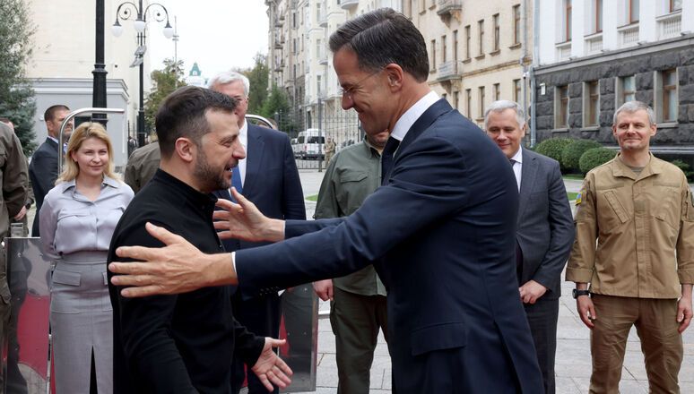 Встреча Марка Рютте с Владимиром Зеленским