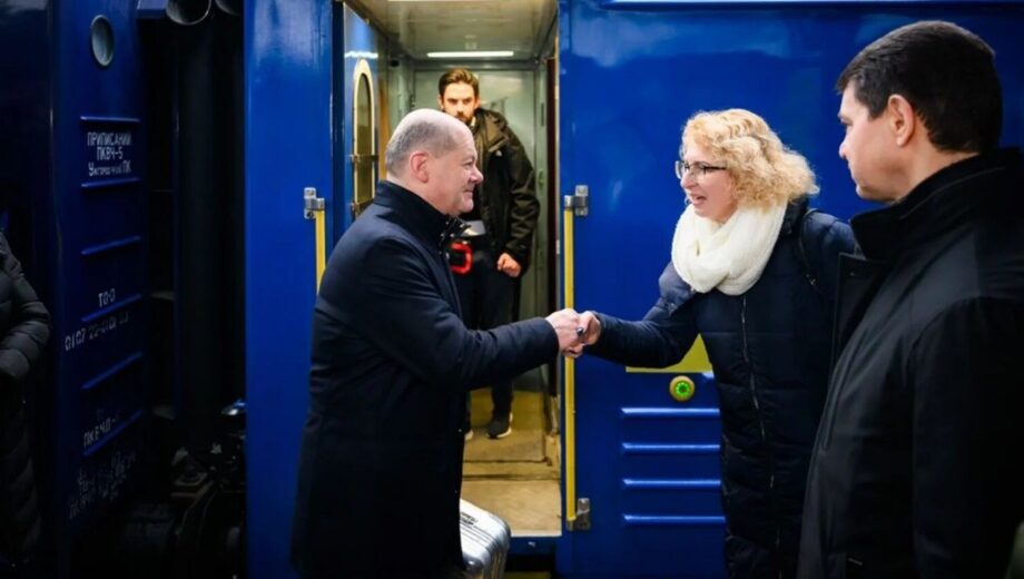 Олаф Шольц впервые за два с половиной года посетил Киев с неанонсированным визитом