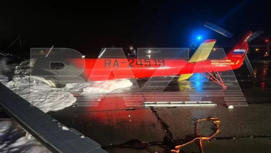 В Ямало-Ненецком округе россии двое школьников подожгли вертолет Ми-8