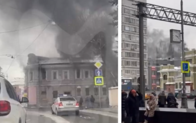 У Москві загорівся офіс Компартії: що відомо