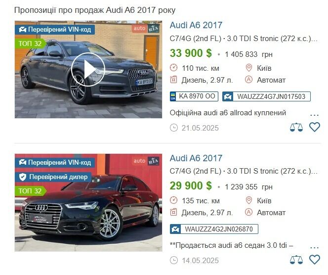 Новый начальник ТСЦ МВД в Одессе приобрел Audi за 49 тыс. грн и пользуется элитным авто бесплатно