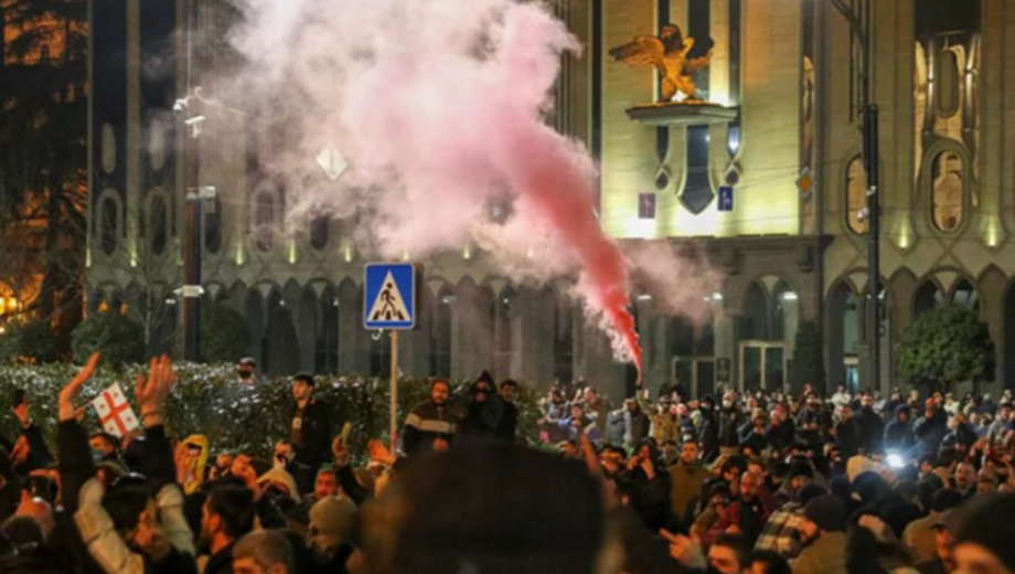 Полиция Грузии задержала 14 человек на митинге против закона об иностранных агентах в Тбилиси