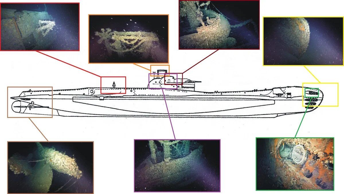 Затонулий корабель HMS Trooper був виявлений на глибині 770 футів в Егейському морі