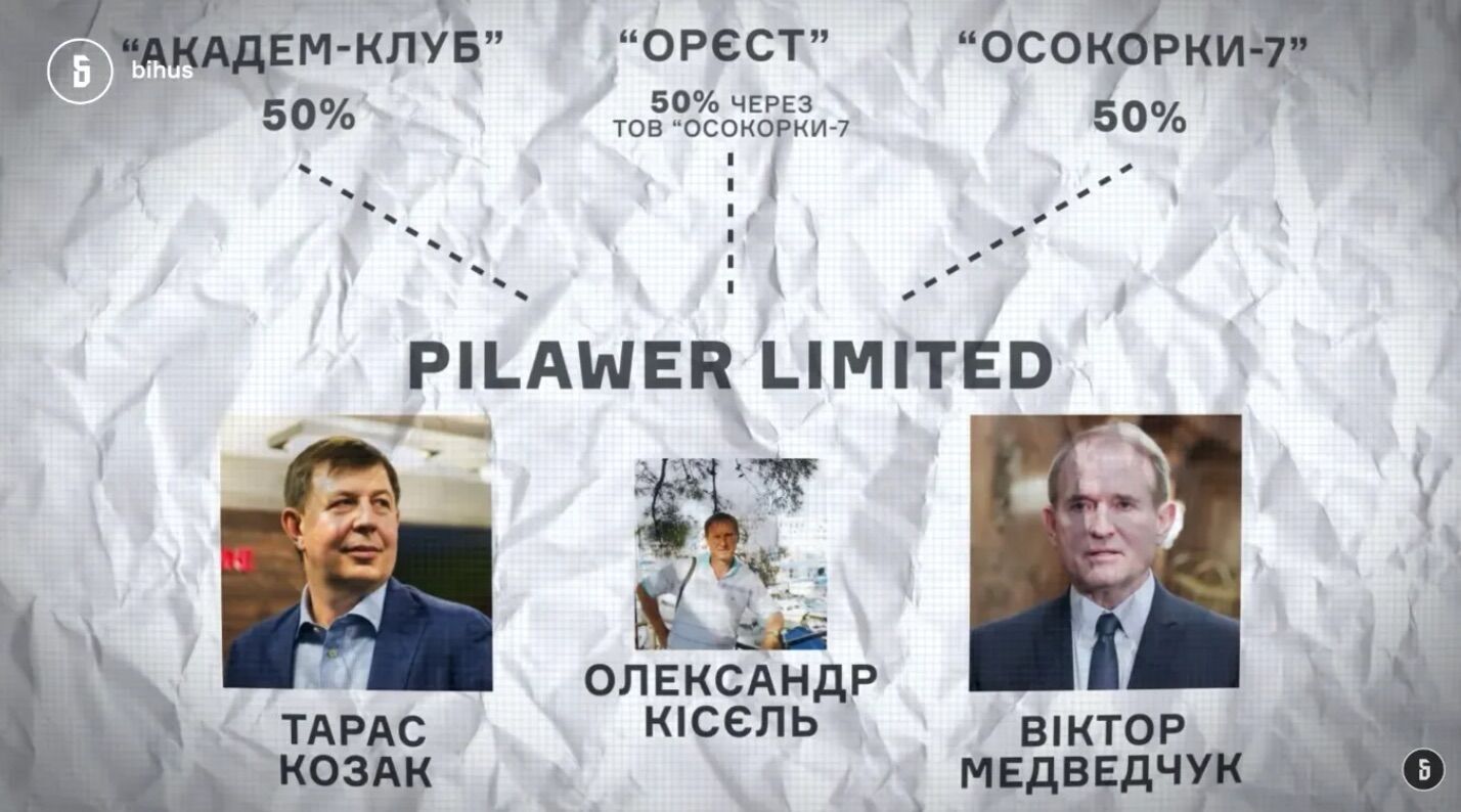 Фирмы аффилированы с Медведчуком и Козаком