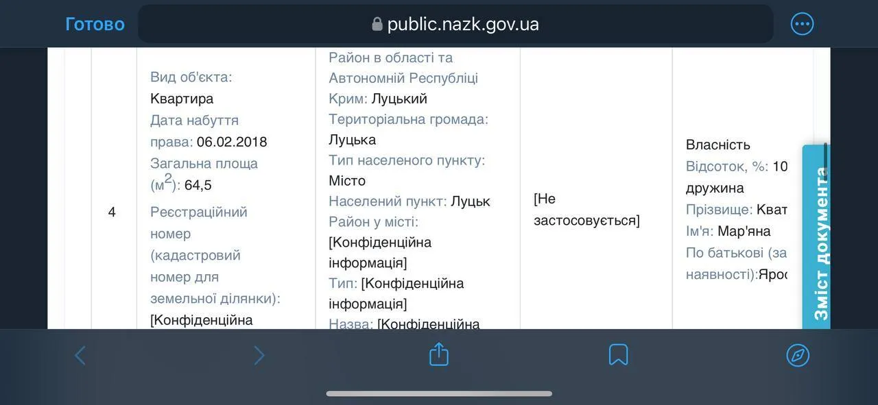 Недвижимость в декларации