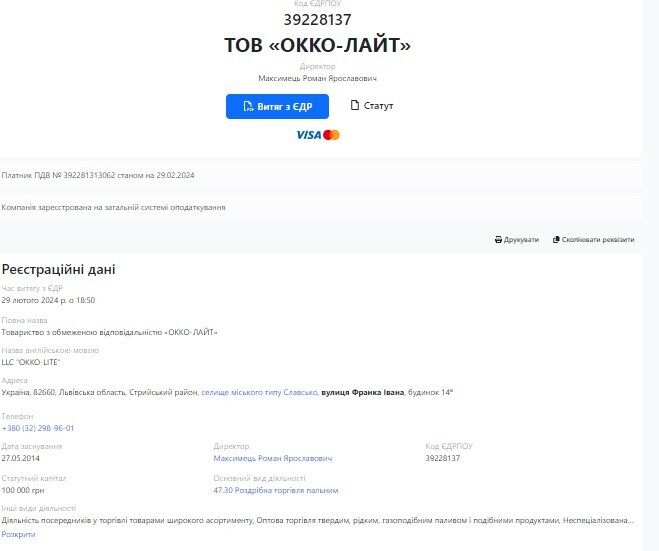 ТОВ ''ОККО-ЛАЙТ''