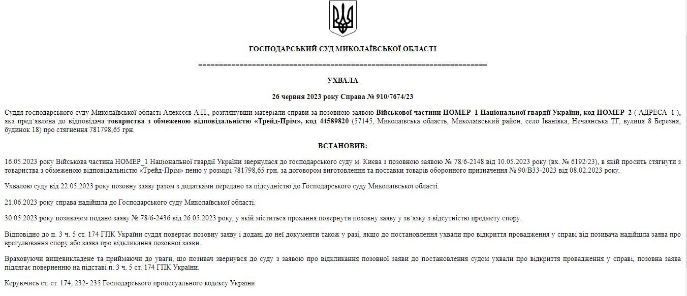 Хозяйственный суд Николаевской области рассматривал дело по взысканию пени с компании
