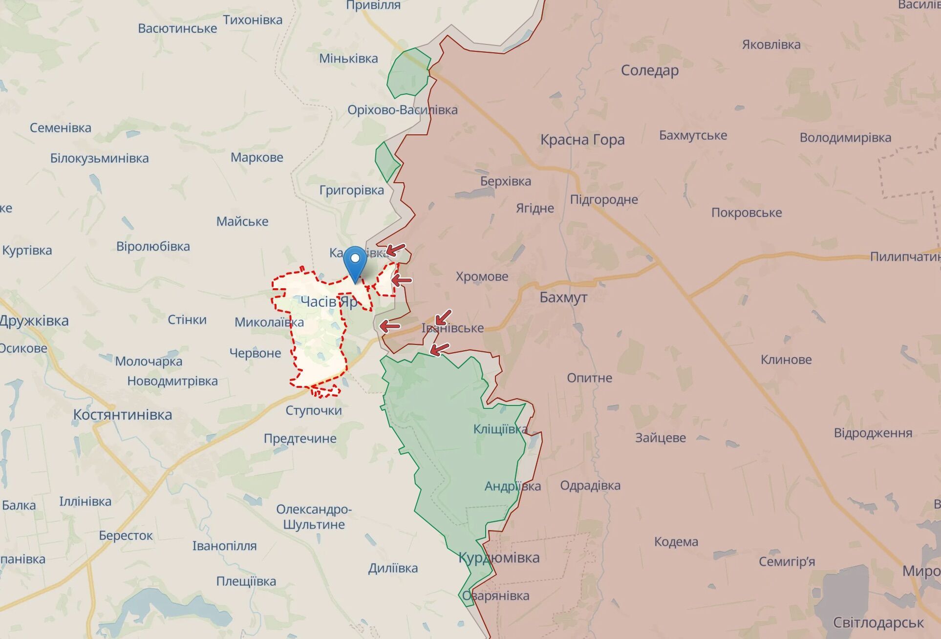 Ситуація поблизу Часового Яру