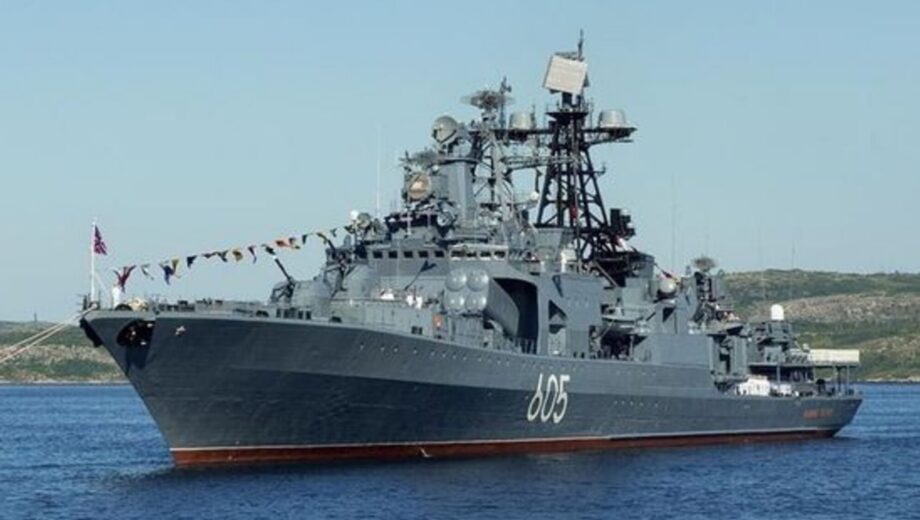 У Баренцовому морі горить російський протичовновий корабель ”Адмірал Левченко”