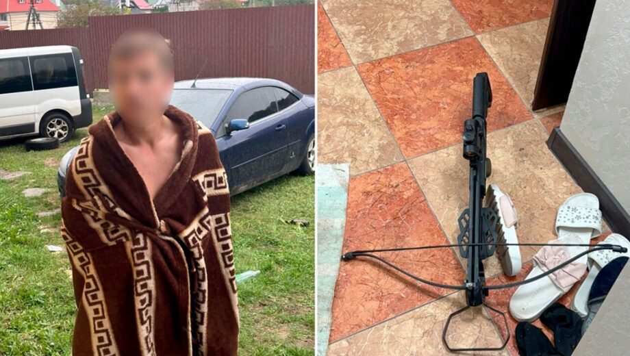 В Хмельницком задержан мужчина, который стрелял из арбалета по автомобилю