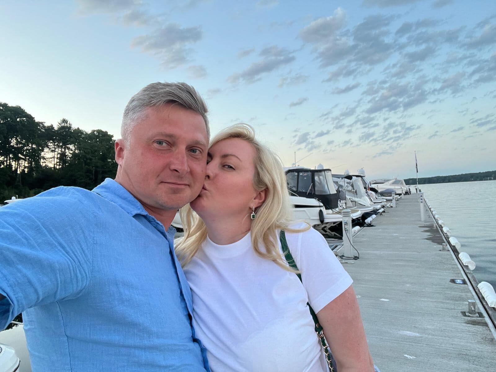 Татьяна Егорова-Луценко с мужем Виталием Луценко