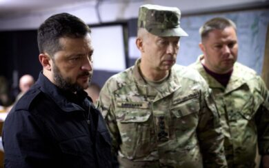 Владимир Зеленский побывал в районе боевых действий Донецкой области