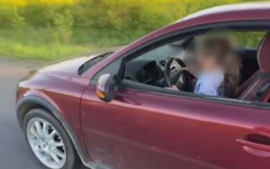 Малолетняя девочка за рулем: полиция отреагировала на видео из соцсетей