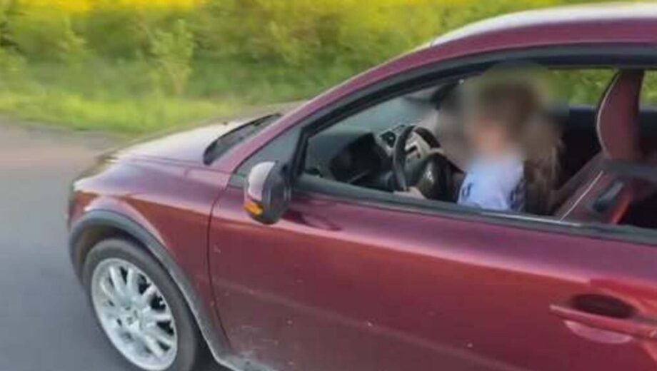 Малолетняя девочка за рулем: полиция отреагировала на видео из соцсетей