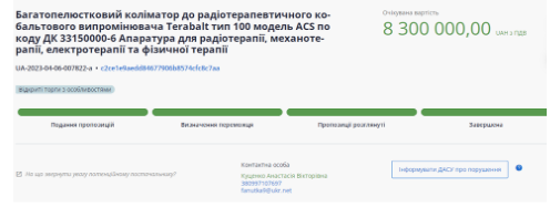 Закупівля багатопелюсткового коліматора