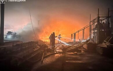 Пожежу на Львівщині ліквідували: 50 рятувальників працювали майже шість годин
