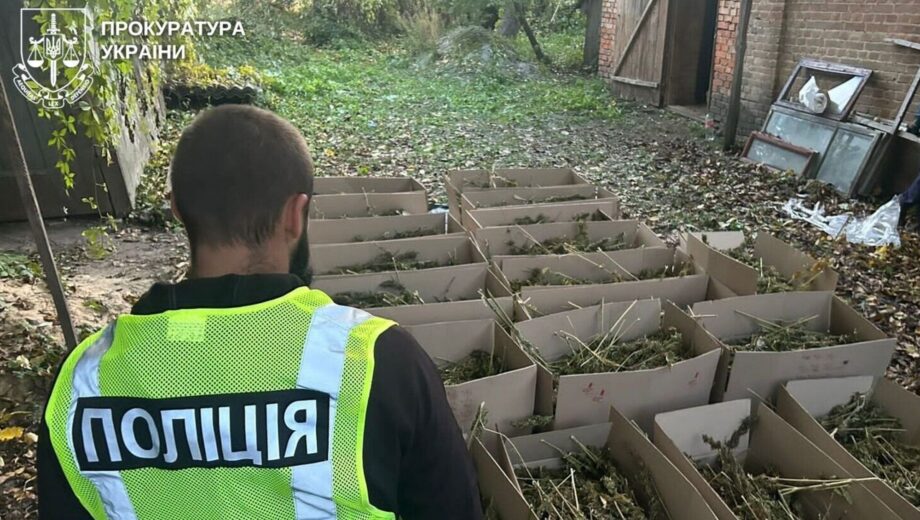 В Ровенской области разоблачили подпольный состав из 200 кг каннабиса