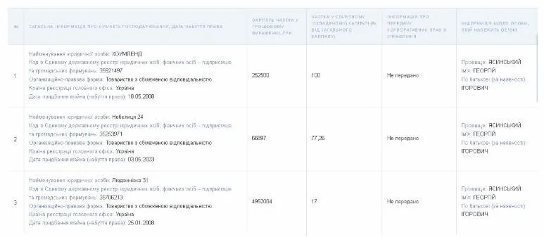 Бізнес-активи в декларації