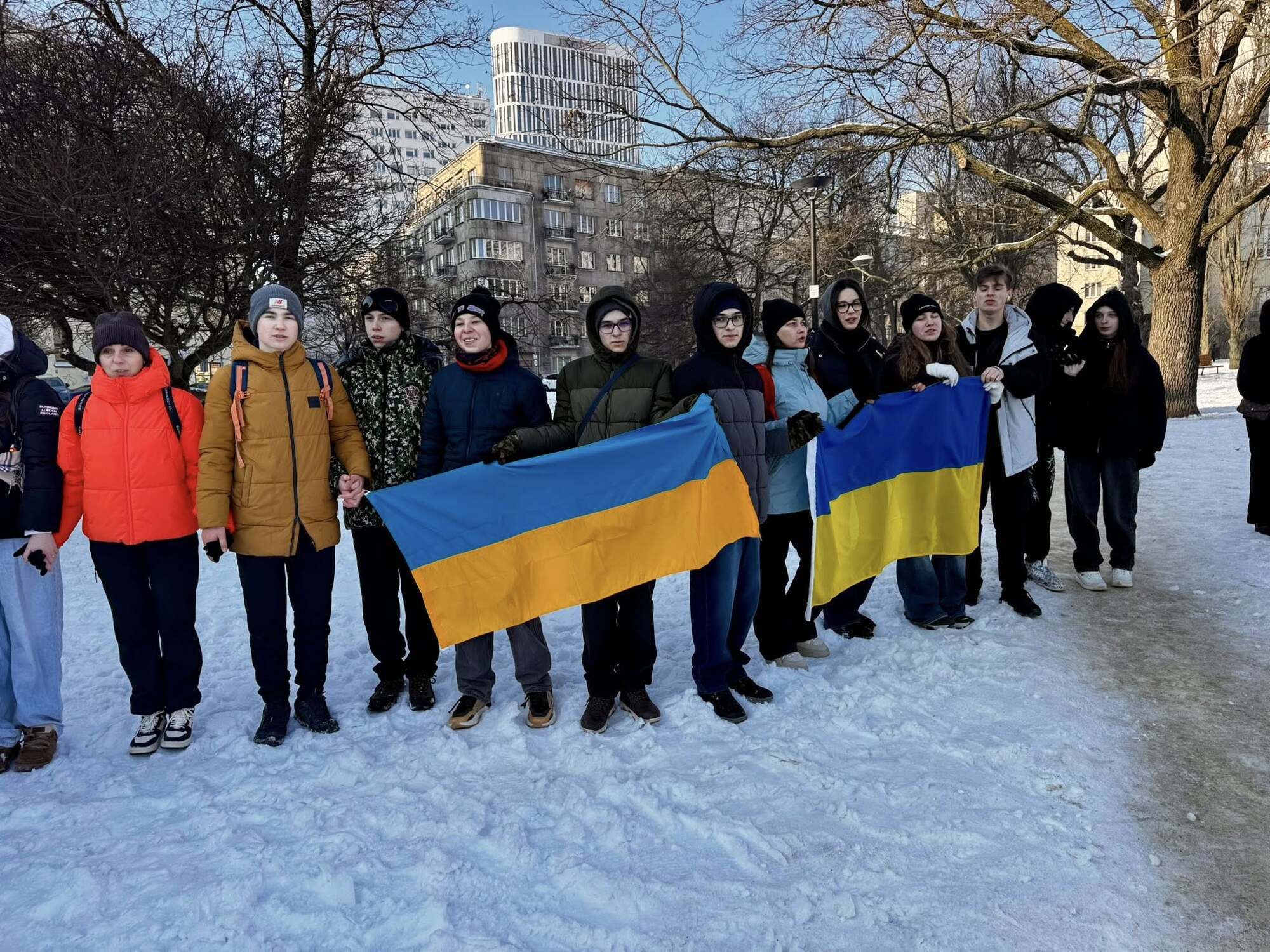 В Варшаве украинцы объединились по случаю Дня Соборности