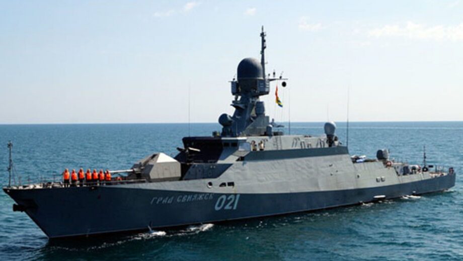 В Азовском море поражен российский корабль-носитель ракет »Калибр»