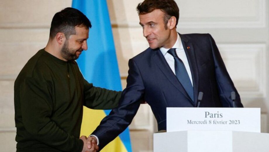 Зеленский допускает размещение иностранных войск в Украине: предложение Макрона