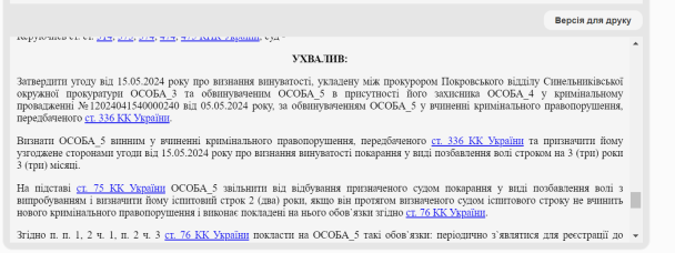 Вирок суду