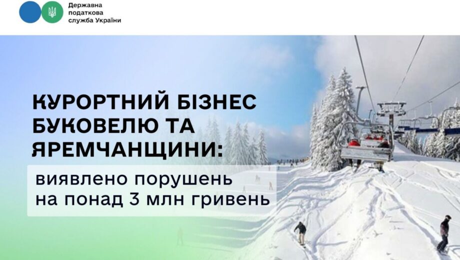 Буковель: налоговики обнаружили нарушений на 3,2 млн грн