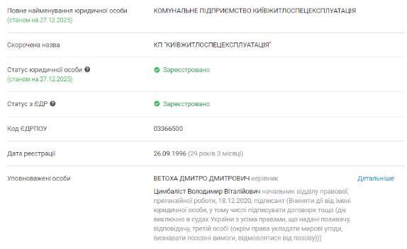 Профиль КП ''Киевжилспецэксплуатация''