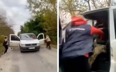 Хмельницький район: блокування автомобіля військових у селі Стріхівці
