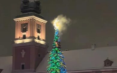 В центре Варшавы в новогоднюю ночь вспыхнула главная елка: что известно об инциденте