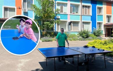 Команда БФ ”Батальйон Волонтер” передала новенький настільний теніс для вихованців столичного дитбудинку