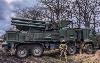 Украинское ГУР уничтожило ракетно-пушечный комплекс »Панцирь С-1» россиян