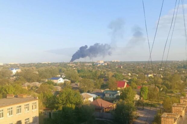 Взрыв в центре оккупированного Луганска