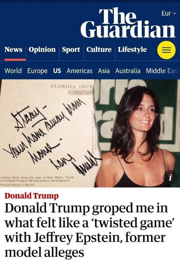 Стейси Уильямс обвинила Трампа в притязаниях в 90-х: детали от The Guardian