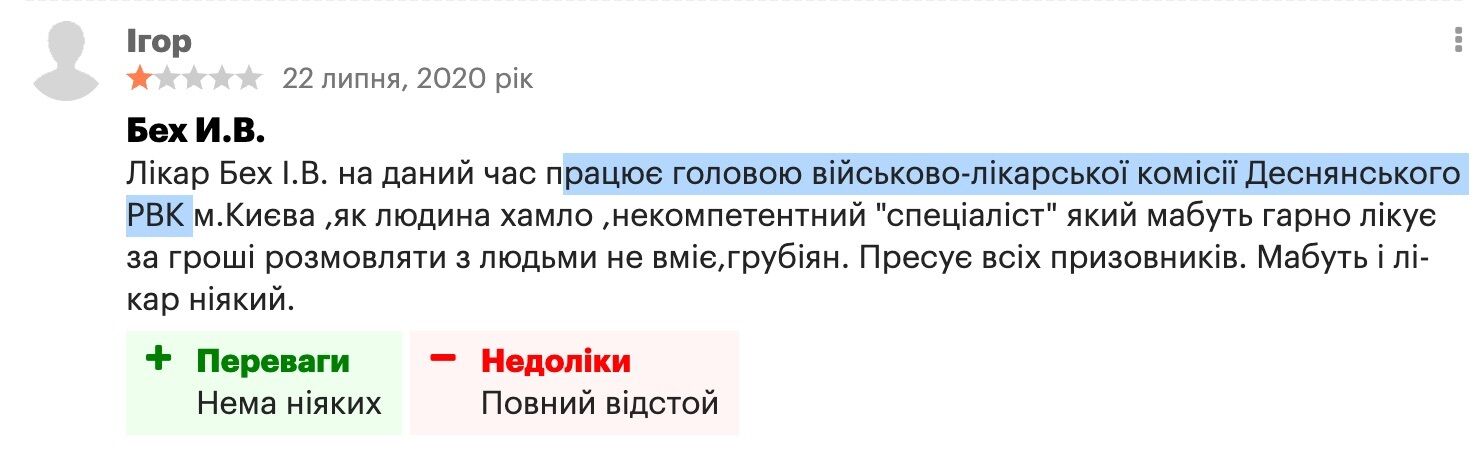 Отзывы о деятельности Беха