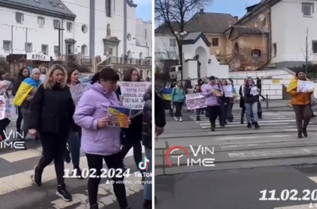 ”Мобілізація ухилянтів”: у Вінниці жінки вийшли на мітинг