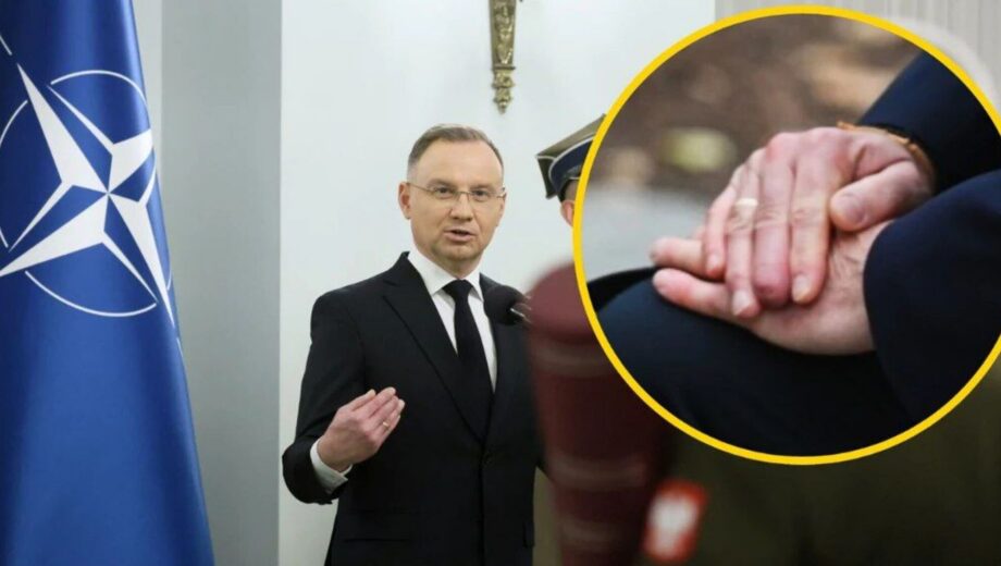 Президент Польши Анджей Дуда, вероятно, потерял часть пальца на руке